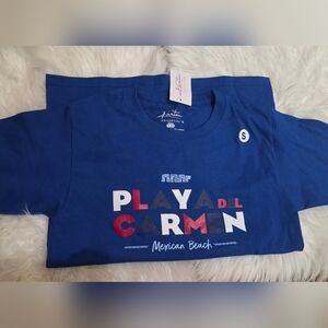 Men's NWT Playa Del Carmen Blue T Shirt Size S